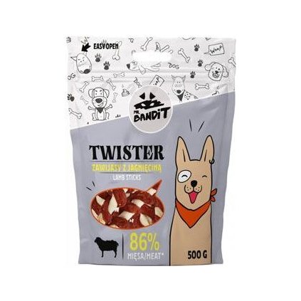 VetExpert Mr.Bandit pochoutka TWISTER jehněčí tyč 500g