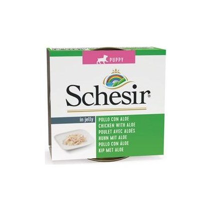Schesir Dog konz. Puppy kuře/aloe 150g