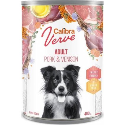 Calibra Dog Verve konz. GF Adult Pork & Venison 400 g