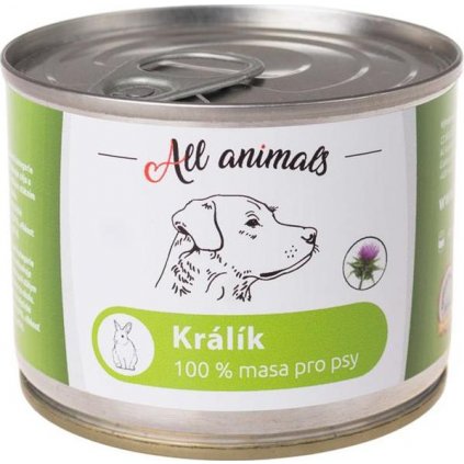 ALL ANIMALS konz. pro psy králík mletý 200g