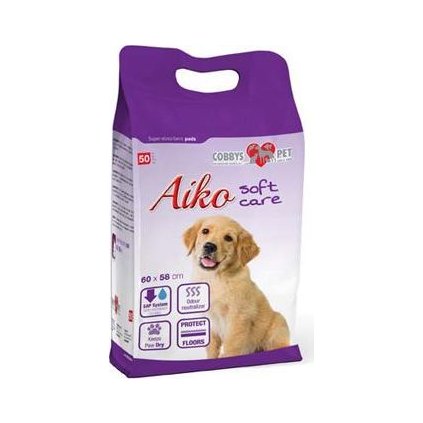 Podložka absorb. pro psy Aiko Soft Care 60x58cm 50ks