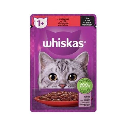 Whiskas kaps. Core hovězí ve šťávě 85g