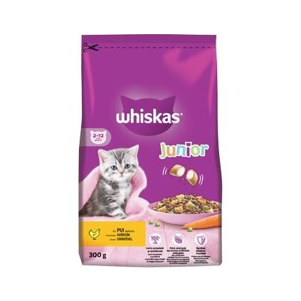 Whiskas Dry Junior s kuřecím masem 300g