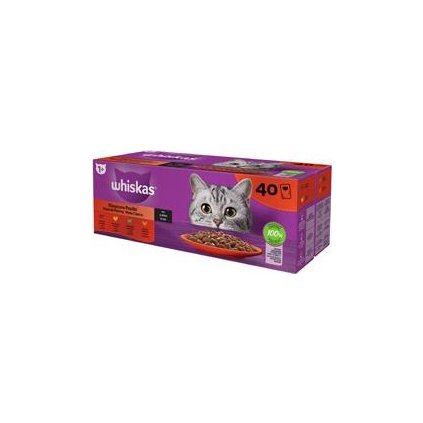 Whiskas kaps. Core klas.výběr ve šťávě 40x85g