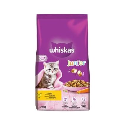 Whiskas Dry Junior s kuřecím masem 1,4kg