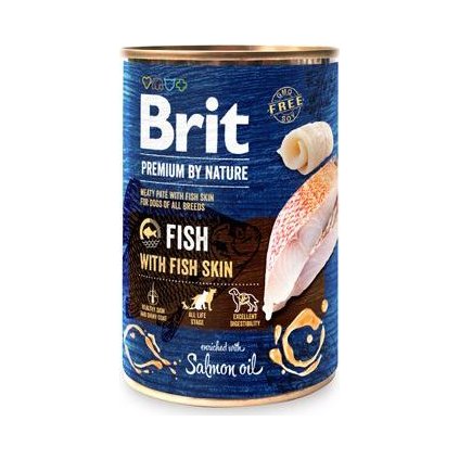 Brit Premium Dog by Nature  konz Fish & Fish Skin 400g