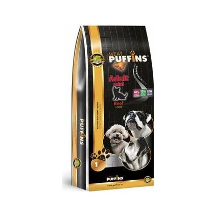 Puffins Dog Adult Mini Beef 15kg