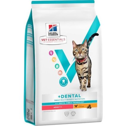 Hill's VetEssentials Feline DENTAL Adult Chicken Dry 250 g NOVÝ