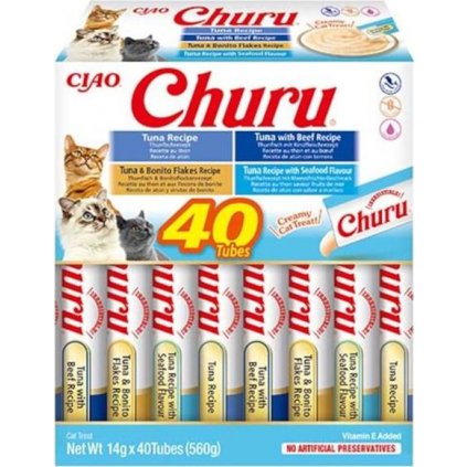 Inaba Churu cat snack tuňák multipack 40x 14g