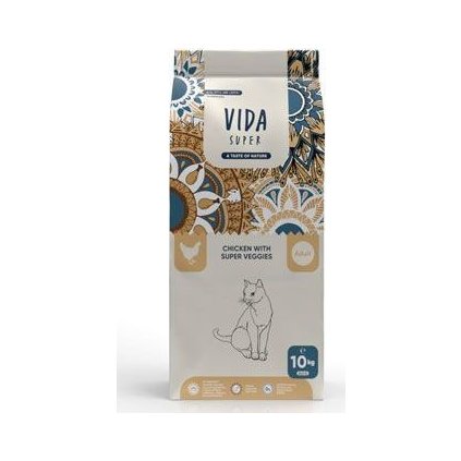 Kraftia VIDA SUPER CAT Adult Chicken & Veggies 10kg