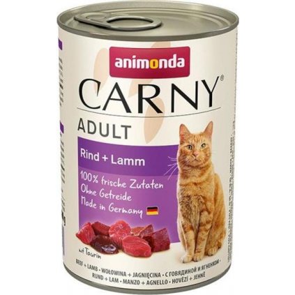 Animonda Carny cat  konz. - hovězí, jehněčí 400 g