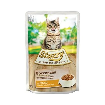 Stuzzy Cat kapsa Adult kousky kuřecího 85g
