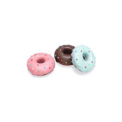 Hračka pes Donut latex 12cm mix barev KAR