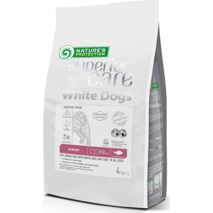 Nature's Protection Superior Care Dog Dry White Dogs Junior Grain Free White Fish 4 kg