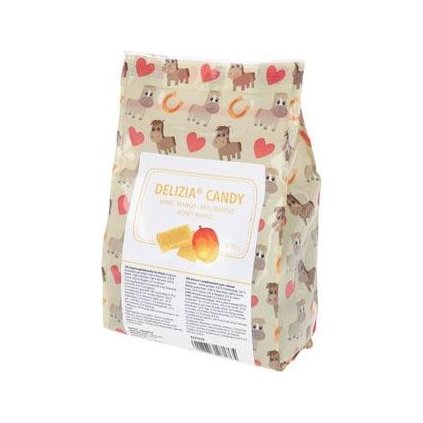 Pochoutka pro koně DELIZIA Candy, med-mango 600g