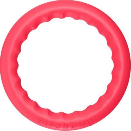 Hračka tréninkový pěnový kruh červený 30cm PitchDog