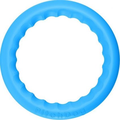 Hračka tréninkový pěnový kruh modrý 20 cm PitchDog