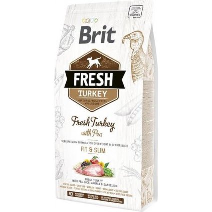 Brit Fresh Dog Turkey & Pea Light Fit & Slim 2,5kg