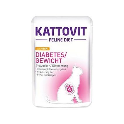Kattovit Cat Diabetes/Gewicht kuře kapsa 85g