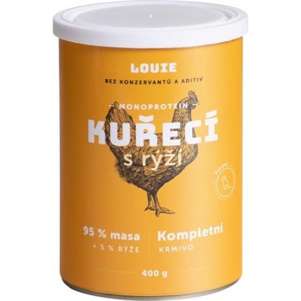 Louie konz. pro psy kuřecí s rýží 400g