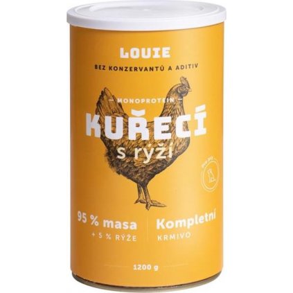 Louie konz. pro psy kuřecí s rýží 1200g