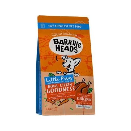 BARKING HEADS Little Paws Bowl Lickin Good Chick 1,5kg