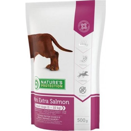 Nature's Protection Dog Dry Adult Mini Extra Salmon 500 g