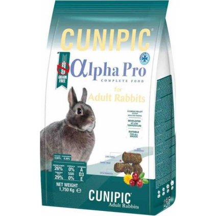 Cunipic Alpha Pro Rabbit Adult - králík dospělý 1,75 kg