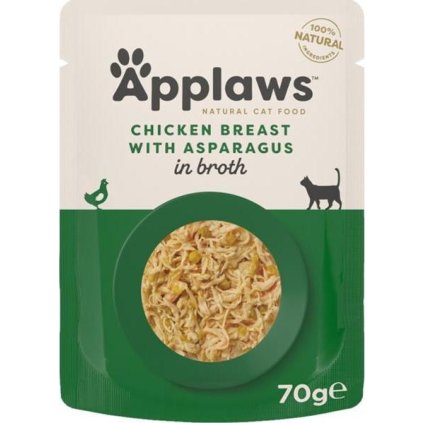 Applaws Cat kaps. kuřecí prsa a chřest 70 g