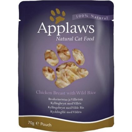 Applaws Cat kaps. kuřecí prsa a divoká rýže 70 g