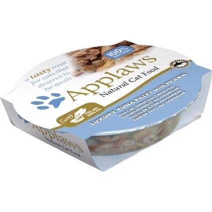 Applaws Cat miska tuňákové filety a krevety 60 g
