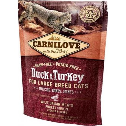 Carnilove Cat Adult Duck & Turkey Large B.Grain Fr 0,4 kg