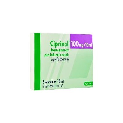 Ciprinol 100mg/10ml inf.cnc.sol.5x10ml