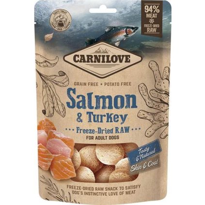 Carnilove Dog Freeze-Dried Raw Snacks Salmon&Turkey 60g
