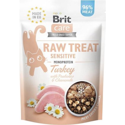 Brit Raw Treat Cat Sensitive, Turkey 40g