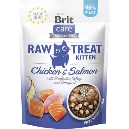 Brit Raw Treat Cat Kitten, Chicken&Salmon 40g