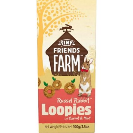 Supreme Tiny FARM Snack Rabbit Loopies - králík 100 g