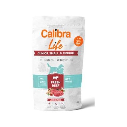 Calibra Dog Life Junior Small&Medium Fresh Beef 100g