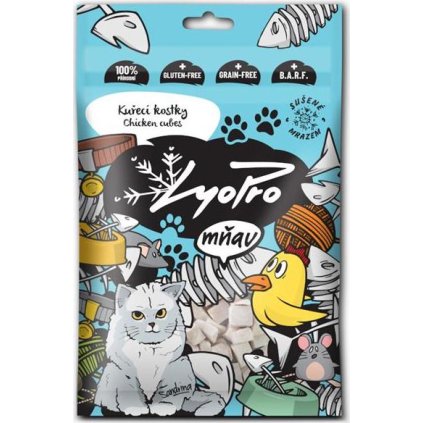 Lyopro CAT poch. mrazem sušené Kuřecí kostky 50g