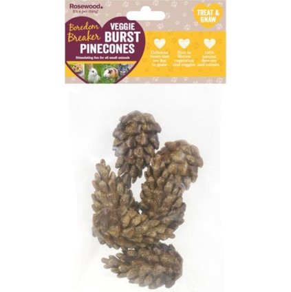 Rosewood Veggie Burst Pinecones - hlodací šišky 7cm, 6ks, 75g