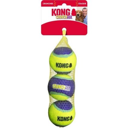 Hračka tenis CrunchAir míč 3 ks M KONG