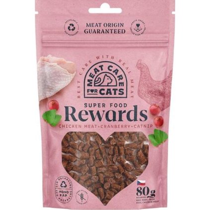 Meat Care Rewards cat - Kuřecí s šantou a brusinkou 80 g