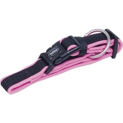 Obojek nylon Mesh Preno 30-45cm x 20-25mm růžový Nobby