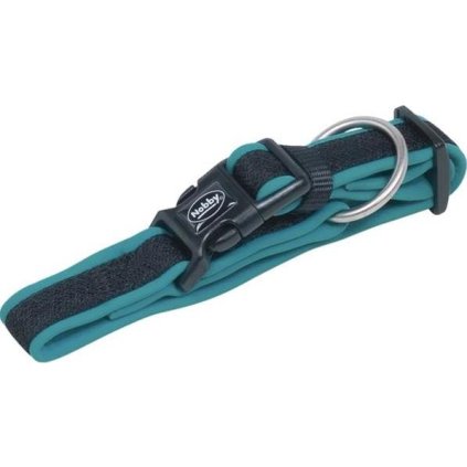 Obojek nylon Mesh Preno 30-45cm x 20-25mm tyrkysový Nobby