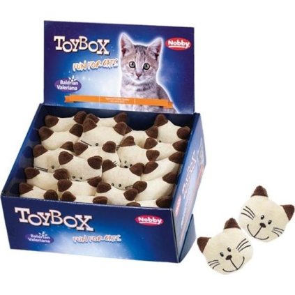 Hračka cat textil kočičí hlava display 20 ks Nobby