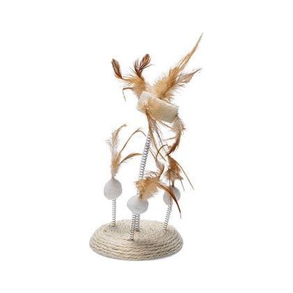 Hračka kočka Wobbler přírodní s catnip 25x15cm KAR