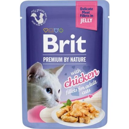 Brit Premium by Nature Cat Delicate Fillets in Jelly with Chicken 85 g