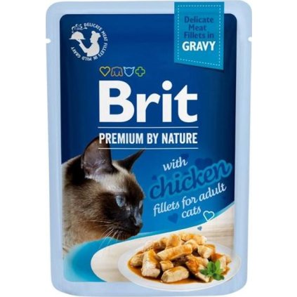 Brit Premium by Nature Cat Delicate Fillets in Gravy with Chicken 85 g