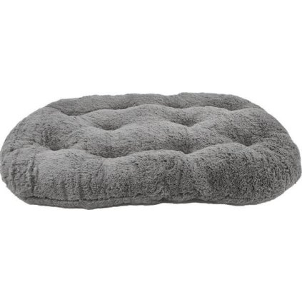 Polštář ovál flanel Ruby světle šedá 80 cm