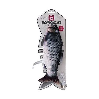 Hračka kočka Robocat Fish kapr madnip, USB 30cm